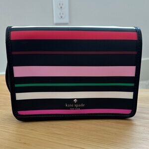 kate spade Black Striped Crossbody with Striped Colored Accents